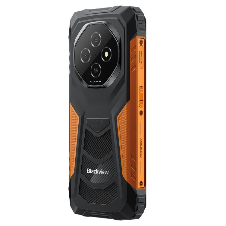 Blackview FORT 1, 6GB+256GB, 6.56 inch Android 15 Unisoc UMS9230E T615 Octa Core, Network: 4G, OTG, NFC (Orange) - free shipping - PMC TechLife - Order now!