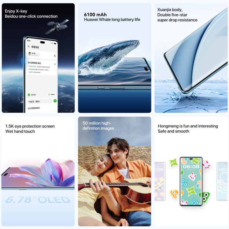HUAWEI Enjoy 70X Vitality Edition, 8GB+128GB, Screen Fingerprint Identification, 6.78 inch HarmonyOS 4.2 Octa Core, OTG, Not Support Google Play (Black) - free shipping - PMc TechLife - Order now!