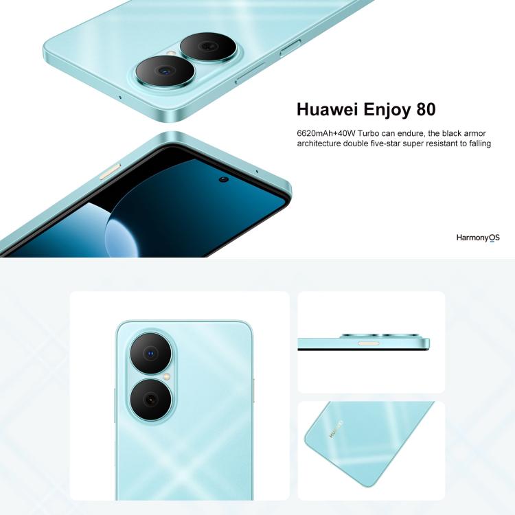 HUAWEI Enjoy 80, 8GB+128GB, Side Fingerprint, 6.67 inch HarmonyOS 4.0, OTG, Not Support Google Play (Blue) - free shipping - PMc TechLife - Order now!