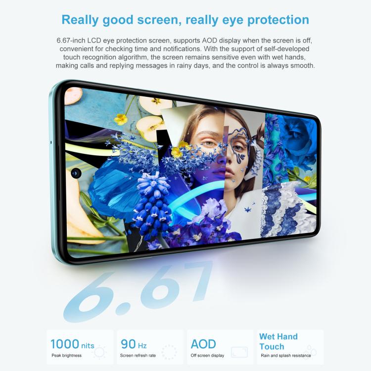 HUAWEI Enjoy 80, 8GB+512GB, Side Fingerprint, 6.67 inch HarmonyOS 4.0, OTG, Not Support Google Play (White) - free shipping - PMc TechLife - Order now!