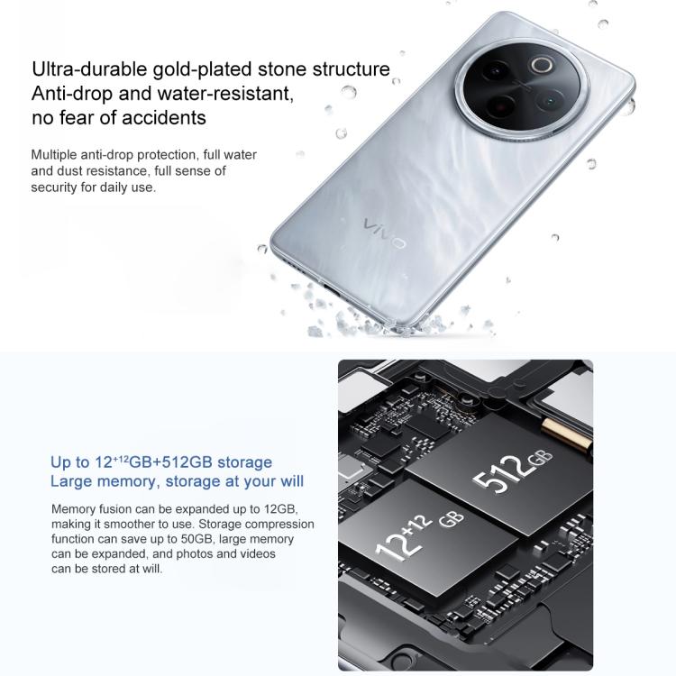 vivo Y300 Pro+, 8GB+128GB, Face ID / Screen Fingerprint, 6.77 inch Android 15 OriginOS 5 Snapdragon 7s Gen 3 Octa Core, OTG, NFC, Network: 5G (Black) - free shipping - PMc TechLife - Order now!