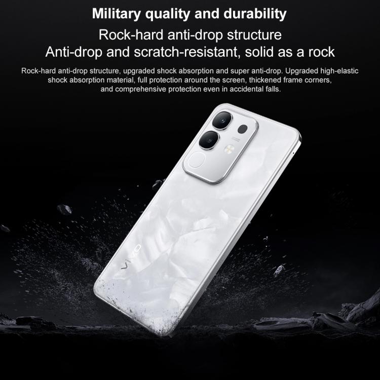 vivo Y300t, 12GB +512GB, Face ID / Side Fingerprint,  6.72 inch Android 15 OriginOS 5 Dimensity 7300 Octa Core, OTG, NFC, Network: 5G (White) - free shipping - PMc TechLife - Order now!