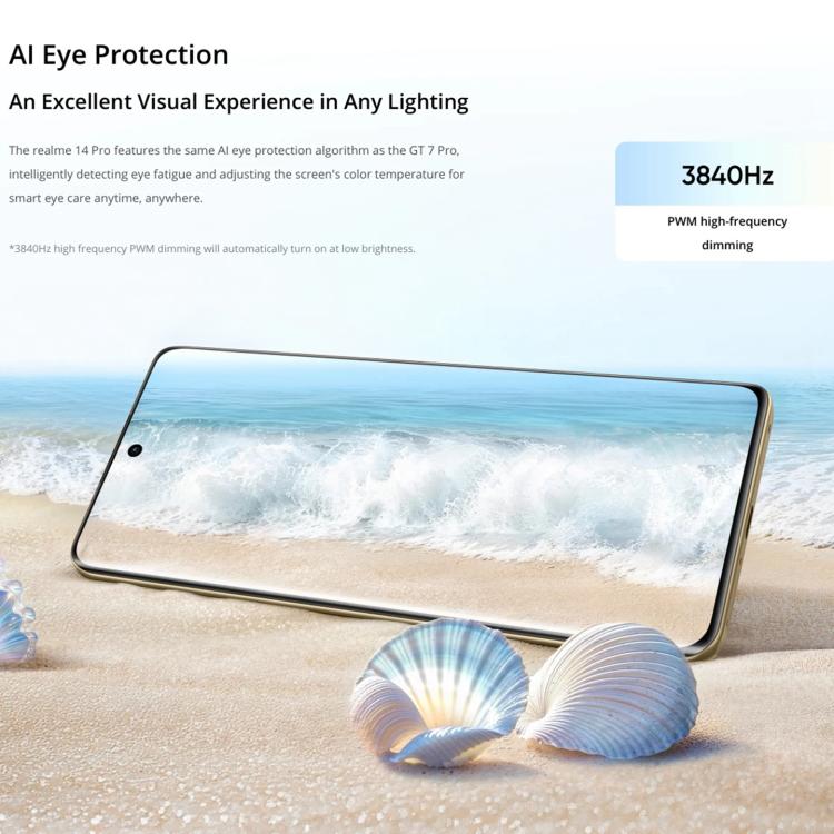 Realme 14 Pro, 16GB+256GB, Screen Fingerprint Identification, 6.77 inch Realme UI 6.0 Dimensity 7300 Octa Core, NFC, Network: 5G (Grey) - free shipping - PMc TechLife - Order now!