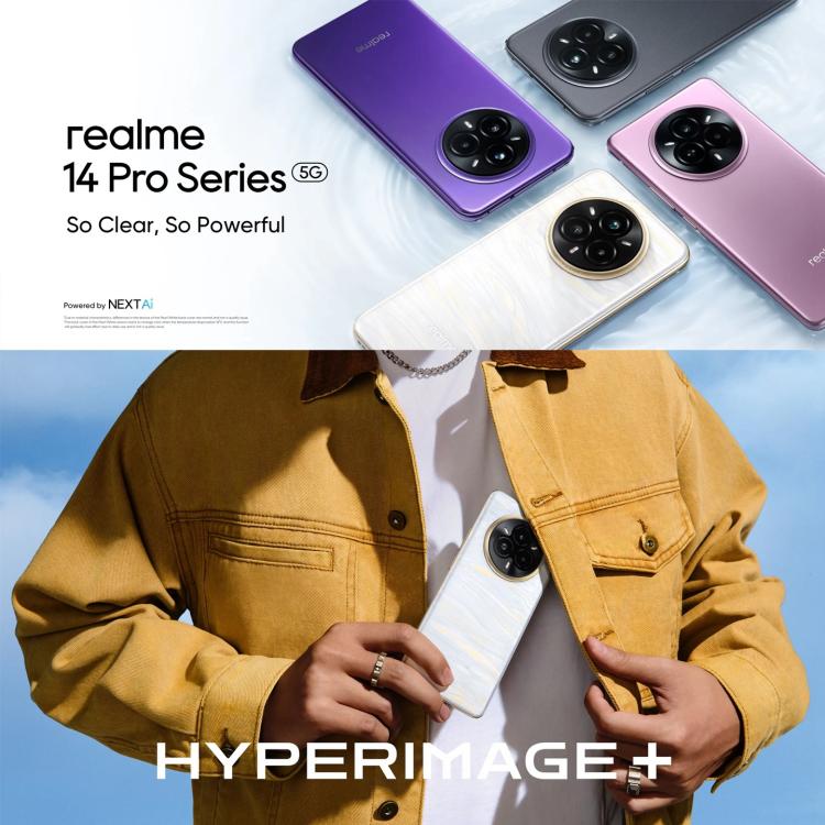 Realme 14 Pro, 16GB+512GB, Screen Fingerprint Identification, 6.77 inch Realme UI 6.0 Dimensity 7300 Octa Core, NFC, Network: 5G (White) - free shipping - PMc TechLife - Order now!