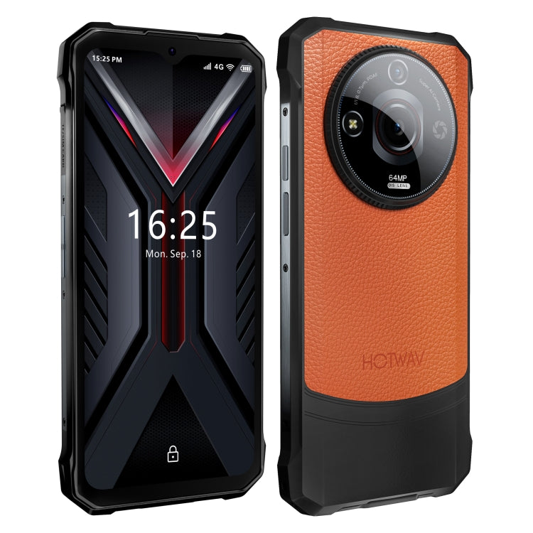 HOTWAV T7 Pro Rugged Phone, 6GB+256GB, 6280mAh, 6.6 inch Android 13 MT8788 Octa Core, Network: 4G, OTG (Orange) - free shipping - PMC TechLife - Order now!