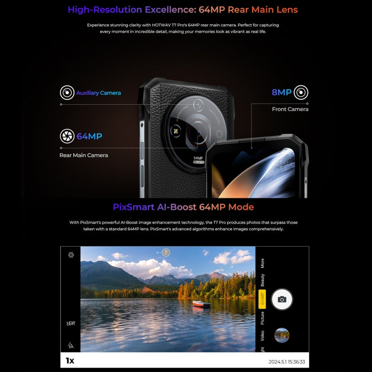 HOTWAV T7 Pro Rugged Phone, 6GB+256GB, 6280mAh, 6.6 inch Android 13 MT8788 Octa Core, Network: 4G, OTG (Orange) - free shipping - PMC TechLife - Order now!