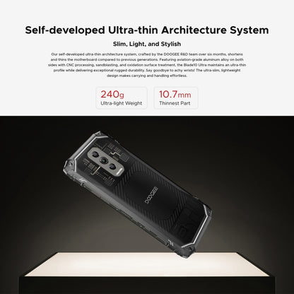 [HK Warehouse] DOOGEE Blade 10 Ultra, 8GB+256GB, Fingerprint Identification, 6.56 inch Android 14 Spreadtrum T606 Octa Core, Network: 4G, OTG, NFC (Black) - DOOGEE by DOOGEE | Online Shopping South Africa | PMC Jewellery | Buy Now Pay Later Mobicred