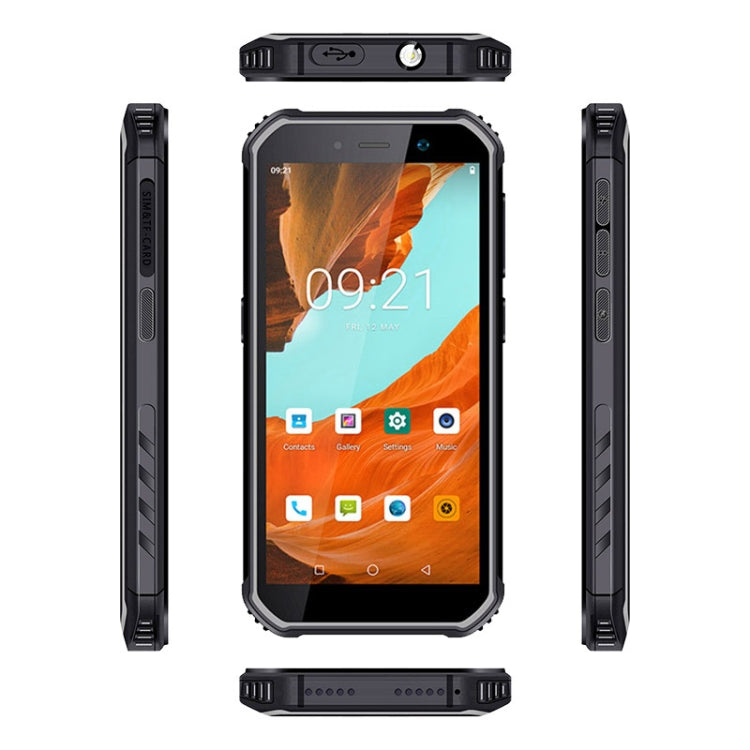 UNIWA F963 Pro Rugged Smart Phone, 6GB+128GB, 5.5 inch Android 13, Unisoc T606 Octa Core, NFC, Fingerprint Unlock, 4G Network, UK Plug (Black Grey) - UNIWA by UNIWA | Online Shopping South Africa | PMC Jewellery | Buy Now Pay Later Mobicred