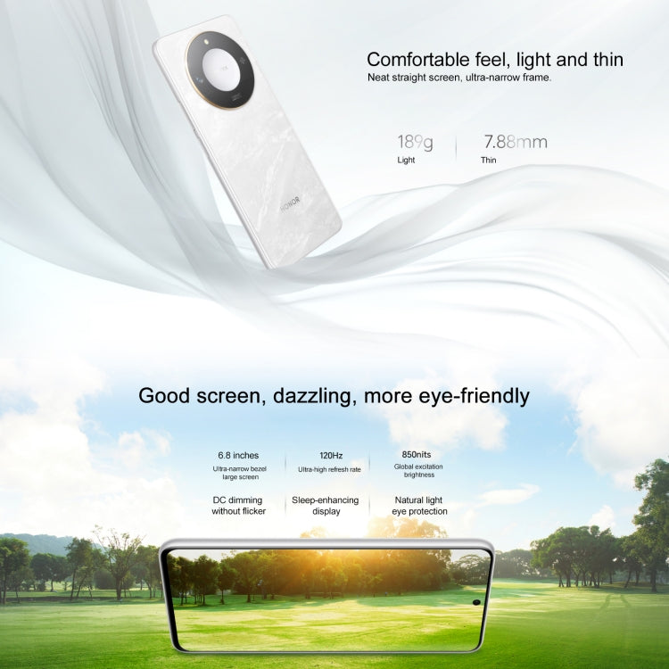 Honor X60, 12GB+512GB, Side Fingerprint, 6.8 inch MagicOS 8.0 Dimensity 7025-Ultra Octa Core, Network: 5G, OTG, Support Google Play (Green) - free shipping - PMc TechLife - Order now!