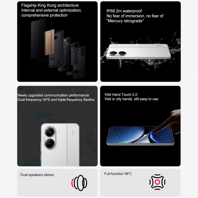 Xiaomi REDMI Turbo 4, 12GB+512GB, 6.67 inch Xiaomi HyperOS 2 Dimensity 8400-Ultra Octa Core 3.0GHz, NFC, Network: 5G (White) - free shipping - PMc TechLife - Order now!