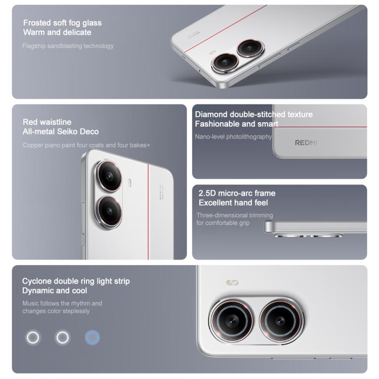 Xiaomi REDMI Turbo 4, 16GB+256GB, 6.67 inch Xiaomi HyperOS 2 Dimensity 8400-Ultra Octa Core 3.0GHz, NFC, Network: 5G (White) - free shipping - PMc TechLife - Order now!