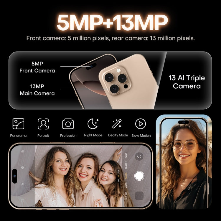 i16 Pro Max / A08, 3GB+32GB, 6.73 inch Screen, Face Identification, Android 8.1 MTK6753 Octa Core, Network: 3G, Dual SIM, AU Plug (Grey) -  by PMC Jewellery | Online Shopping South Africa | PMC Jewellery | Buy Now Pay Later Mobicred