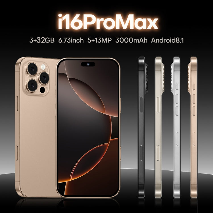 i16 Pro Max / A08, 3GB+32GB, 6.73 inch Screen, Face Identification, Android 8.1 MTK6753 Octa Core, Network: 3G, Dual SIM, EU Plug (Grey) -  by PMC Jewellery | Online Shopping South Africa | PMC Jewellery | Buy Now Pay Later Mobicred