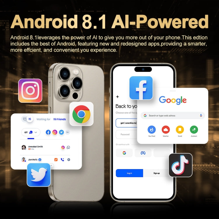 i16 Pro Max / Q5, 2GB+16GB, 6.5 inch Screen, Face Identification, Android 8.1 MTK6580P Quad Core, Network: 3G, Dual SIM, EU Plug (Blue) - free shipping - PMC Jewellery - Order now!