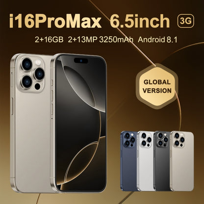 i16 Pro Max / Q5, 2GB+16GB, 6.5 inch Screen, Face Identification, Android 8.1 MTK6580P Quad Core, Network: 3G, Dual SIM, EU Plug (Black) -  by PMC Jewellery | Online Shopping South Africa | PMC Jewellery | Buy Now Pay Later Mobicred