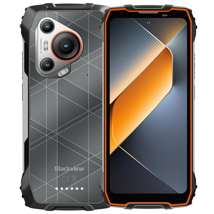 Blackview BL7000 Rugged Phone, 8GB+256GB, 6.78 inch Android 15 MediaTek Dimensity 6300 Octa Core, Network: 5G, NFC, OTG (Orange) - free shipping - PMc TechLife - Order now!