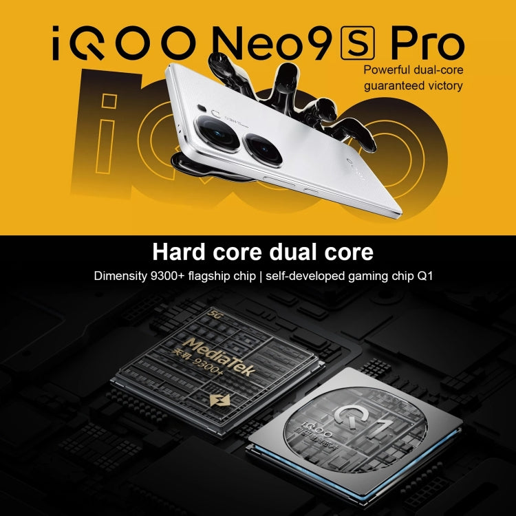 vivo iQOO Neo9S Pro, Dual Back Cameras, 12GB+512GB, Face ID / Fingerprint Identification, 6.78 inch Android 14 OriginOS 4 Dimensity 9300+ Octa Core, OTG, NFC, Network: 5G, Support Google Play (White) - free shipping - PMc TechLife - Order now!