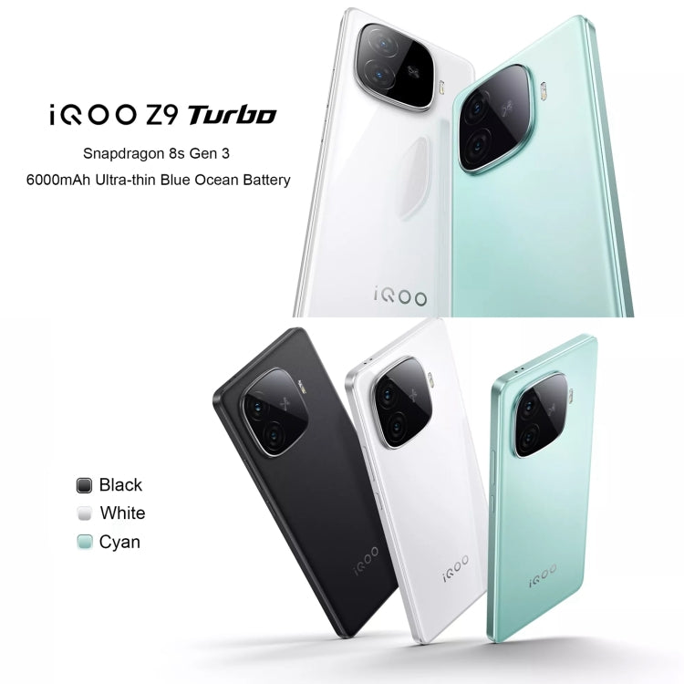 vivo iQOO Z9 Turbo, Dual Back Cameras, 16GB+256GB, Face ID Screen Fingerprint Identification, 6.78 inch Android 14.0 OriginOS 4 Snapdragon 8s Gen 3 Octa Core 3.0GHz, OTG, NFC, Network: 5G, Support Google Play (Mint Green) - vivo by vivo | Online Shopping South Africa | PMC Jewellery | Buy Now Pay Later Mobicred