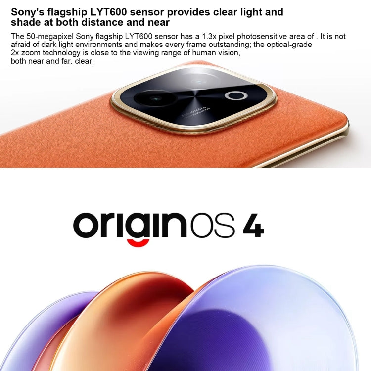 vivo Y200, Dual Back Cameras, 12GB+512GB, Face ID Screen Fingerprint Identification, 6.78 inch Android 14.0 OriginOS 4 Snapdragon 6 Gen 1 Octa Core 2.2GHz, OTG, Network: 5G, Support Google Play (Orange) - free shipping - PMC Jewellery - Order now!