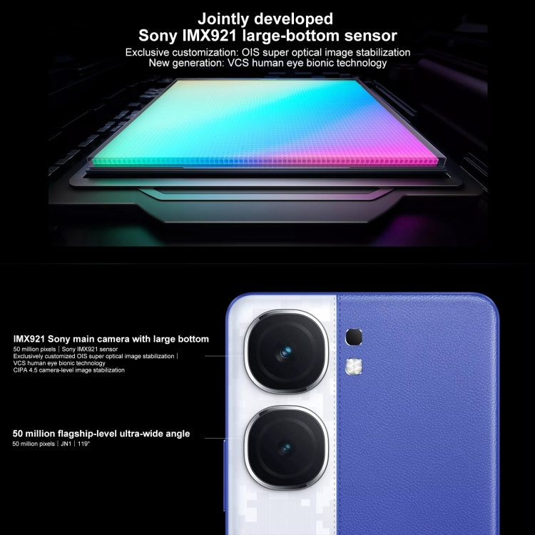 vivo iQOO Neo9S Pro+,  12GB+512GB, Face ID & Ultrasonic 3D Fingerprint Identification, 6.78 inch Android 14 OriginOS 4 Snapdragon 8 Gen 3 Octa Core 2.63GHz, OTG, NFC, Network: 5G, Support Google Play (Blue) - free shipping - PMc TechLife - Order now!