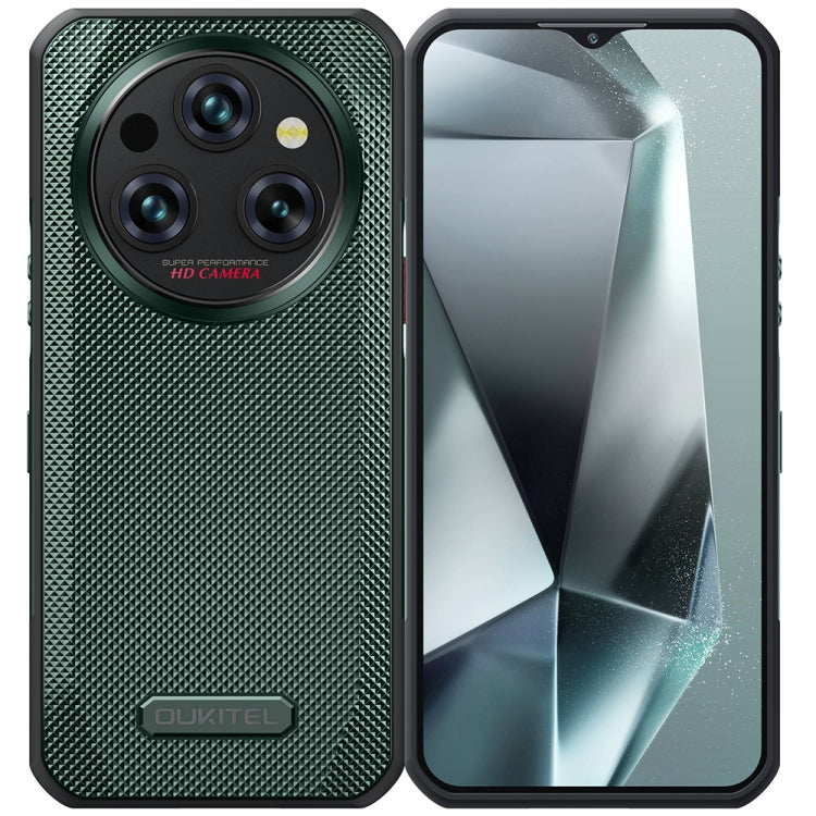 Oukitel WP35 5G Rugged Phone, 8GB+256GB, IP68/IP69K Fingerprint Identification, 11000mAh, 6.6 inch MediaTek Dimensity 6100+ Octa Core, NFC, OTG, Network: 5G (Green) - free shipping - PMC TechLife - Order now!