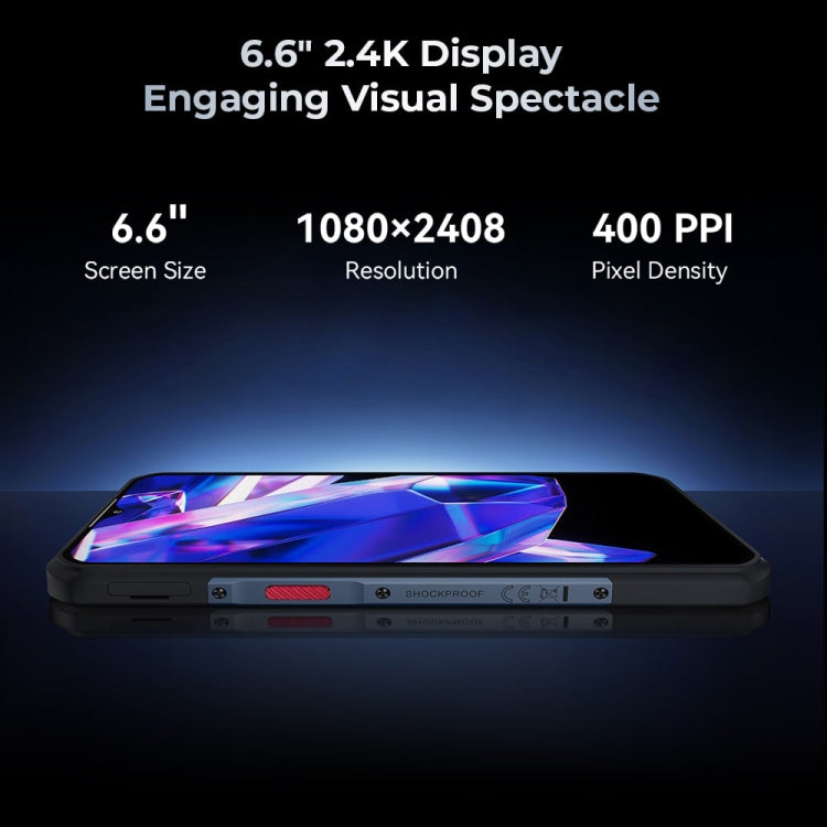 [HK Warehouse] Oukitel WP35 5G Rugged Phone, 8GB+256GB, IP68/IP69K Fingerprint Identification, 11000mAh, 6.6 inch MediaTek Dimensity 6100+ Octa Core, NFC, OTG, Network: 5G (Grey) - Other by OUKITEL | Online Shopping South Africa | PMC Jewellery | Buy Now Pay Later Mobicred