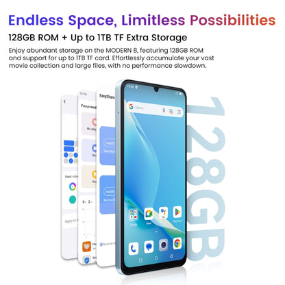 [HK Warehouse] Blackview Oscal MODERN 8, 8GB+128GB, Fingerprint & Face Identification, 6.75 inch Android 13 Unisoc T616 Octa Core up to 2.2GHz, Network: 4G, OTG(Blue) - Blackview by Blackview | Online Shopping South Africa | PMC Jewellery | Buy Now Pay Later Mobicred