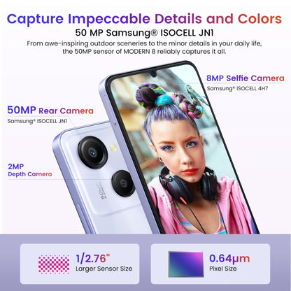 [HK Warehouse] Blackview Oscal MODERN 8, 8GB+256GB, Fingerprint Identification, 6.75 inch Android 13 Unisoc T616 Octa Core up to 2.2GHz, Network: 4G, OTG (Tarnish) - Blackview by Blackview | Online Shopping South Africa | PMC Jewellery | Buy Now Pay Later Mobicred