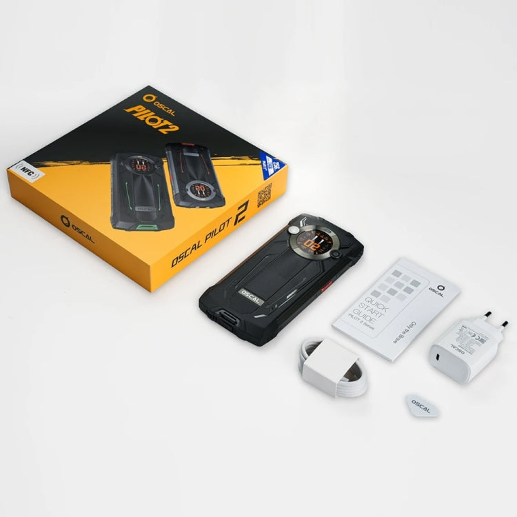 Blackview Oscal PILOT 2, 8GB+256GB, IP68/IP69K/MIL-STD-810H, 6.5 inch Android 14 MediaTek MT6789 Octa Core, Network: 4G, OTG, NFC (Orange) - Blackview by PMC TechLife | Online Shopping South Africa | PMC TechLife | Buy Now Pay Later Mobicred