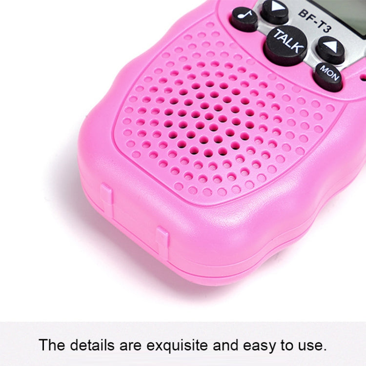 2 PCS BaoFeng BF-T3 1W Children Single Band Radio Handheld Walkie Talkie with Monitor Function, EU Plug - Handheld Walkie Talkie by BAOFENG | Online Shopping South Africa | PMC TechLife | Buy Now Pay Later Mobicred