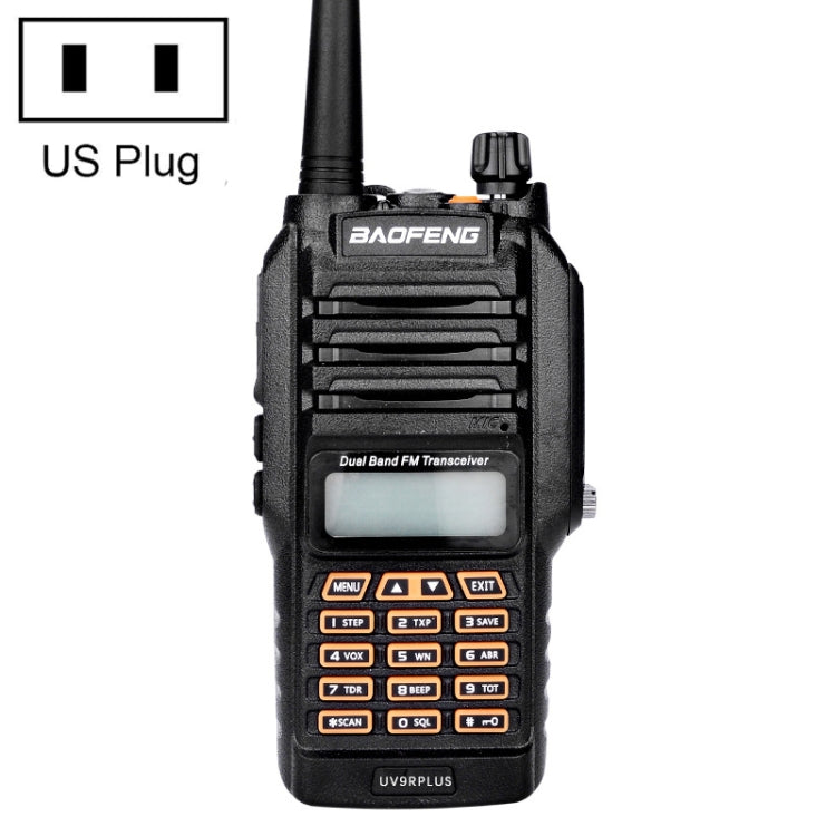 BaoFeng BF-UV9Rplus 16W Waterproof Dual Band Radio Handheld Antenna Walkie Talkie, US Plug - Handheld Walkie Talkie by BAOFENG | Online Shopping South Africa | PMC Jewellery | Buy Now Pay Later Mobicred