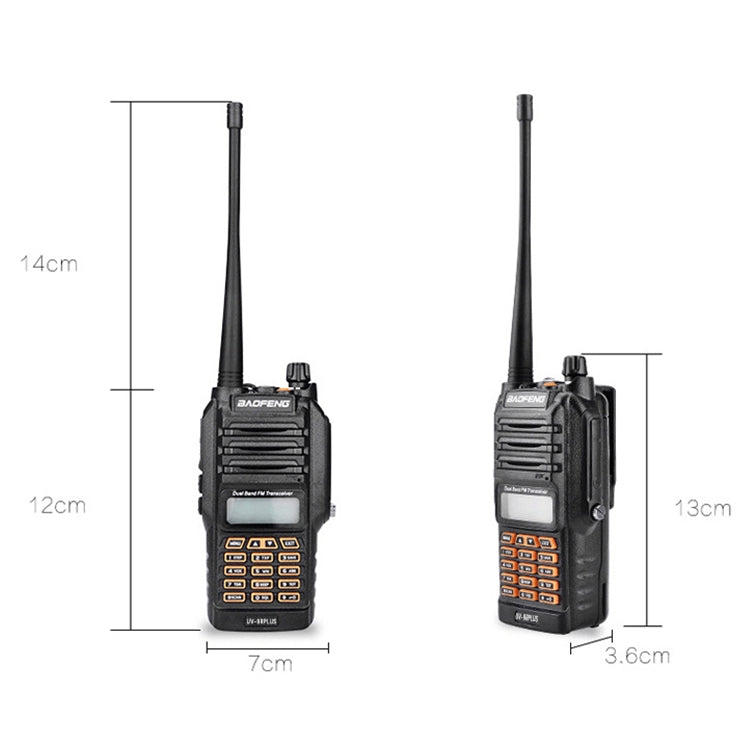 BaoFeng BF-UV9R Plus 10W Waterproof Dual Band Radio Handheld Antenna Walkie Talkie, UK Plug - free shipping - PMC TechLife - Order now!