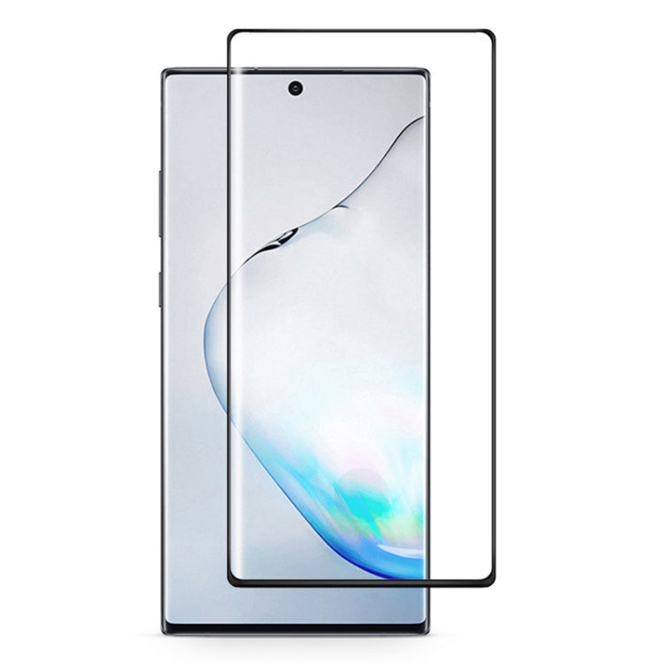 For Galaxy Note 10 3D Curved Edge Glue Curved Full Screen Tempered Glass Film, Fingerprint Unlock Is Supported(Black) - Galaxy Tempered Glass by PMC TechLife | Online Shopping South Africa | PMC TechLife