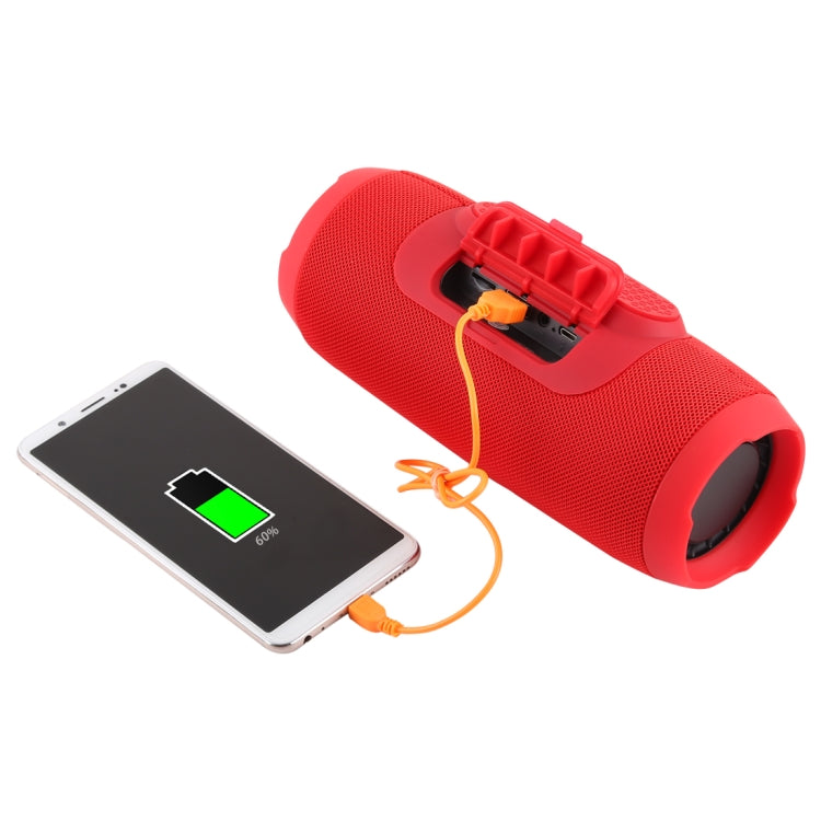 Charge3 Life Waterproof Bluetooth Stereo Speaker, Built-in MIC, Support Hands-free Calls & TF Card & AUX IN & Power Bank(Red) - Waterproof Speaker by PMC Jewellery | Online Shopping South Africa | PMC Jewellery | Buy Now Pay Later Mobicred