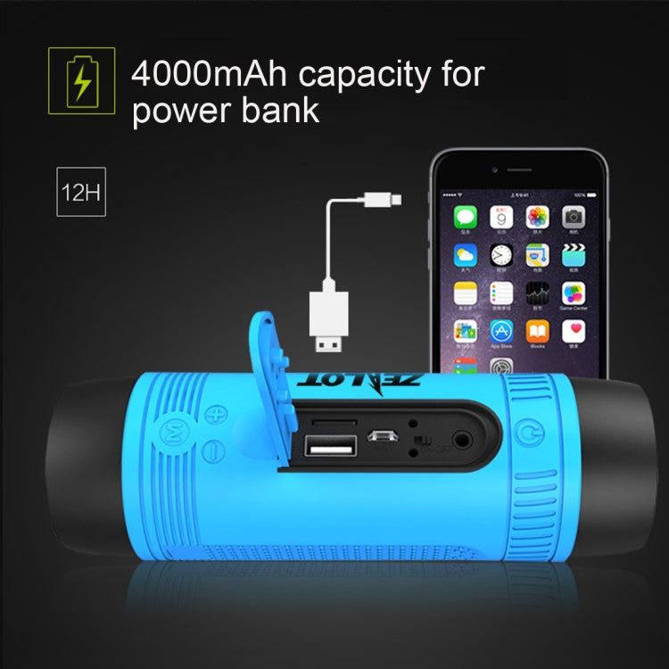 Zealot S1 Multifunctional Outdoor Waterproof Bluetooth Speaker, 4000mAh Battery, For iPhone, Galaxy, Sony, Lenovo, HTC, Huawei, Google, LG, Xiaomi, other Smartphones(Green) - free shipping - PMC Jewellery - Order now!