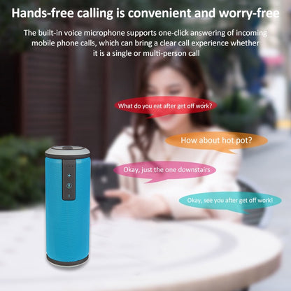 W-KING X6 Portable Waterproof Bluetooth 4.0 Stereo Speaker(Blue) - Waterproof Speaker by W-KING | Online Shopping South Africa | PMC Jewellery | Buy Now Pay Later Mobicred