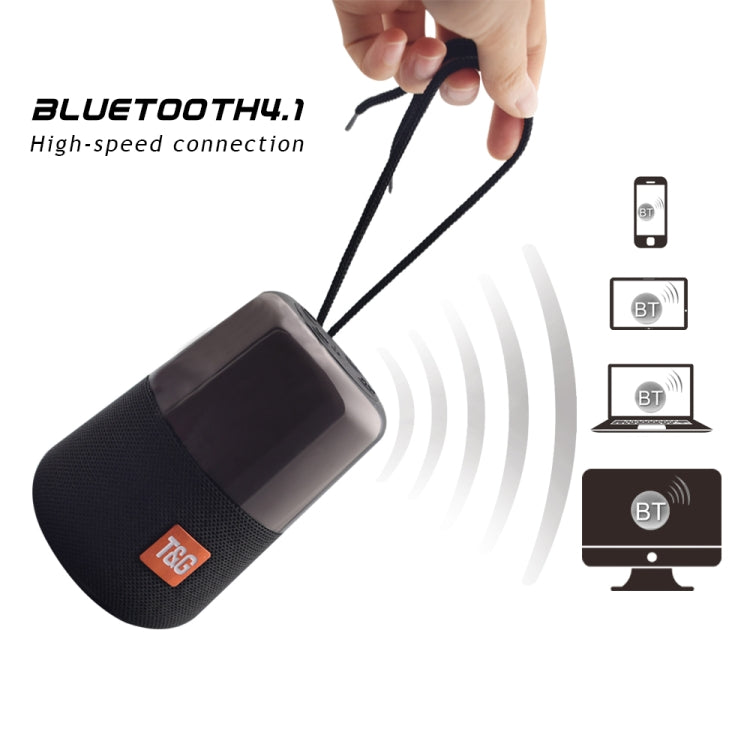 T&G TG168 Portable Wireless Bluetooth V5.0 Stereo Speaker with Handle, Built-in MIC, Support Flashing LED Light & TF Card & U Disk & AUX IN & FM(Cyan) - free shipping - PMC TechLife - Order now!