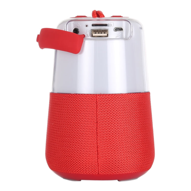 T&G TG168 Portable Wireless Bluetooth V5.0 Stereo Speaker with Handle, Built-in MIC, Support Flashing LED Light & TF Card & U Disk & AUX IN & FM(Red) - Desktop Speaker by T&G | Online Shopping South Africa | PMC Jewellery | Buy Now Pay Later Mobicred