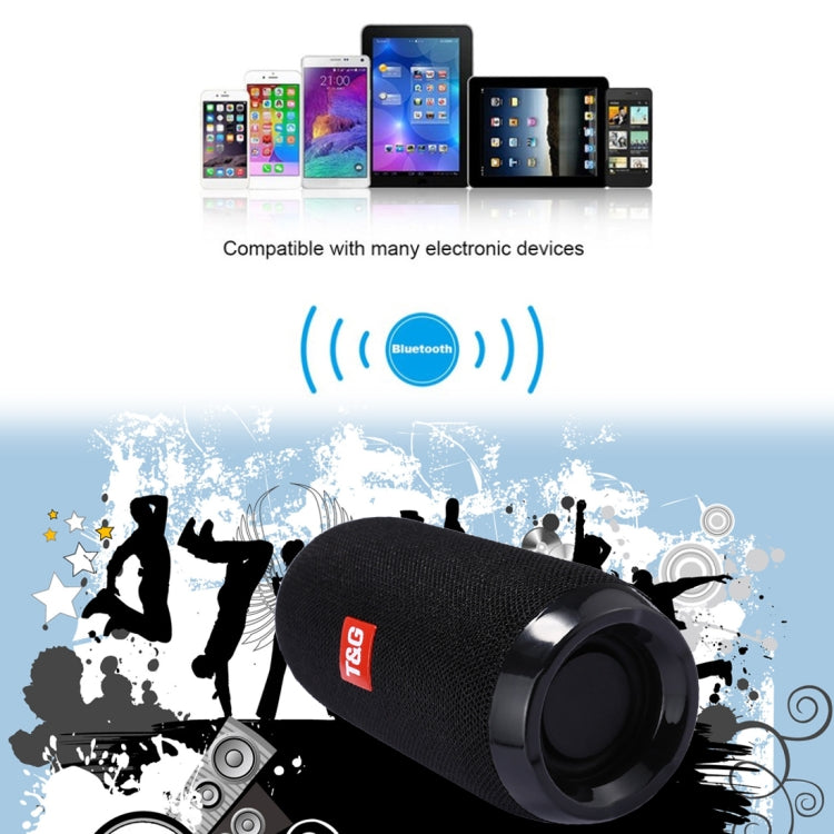 T&G TG117 Portable Bluetooth Stereo Speaker, with Built-in MIC, Support Hands-free Calls & TF Card & AUX IN & FM, Bluetooth Distance: 10m(Black) - free shipping - PMC Jewellery - Order now!