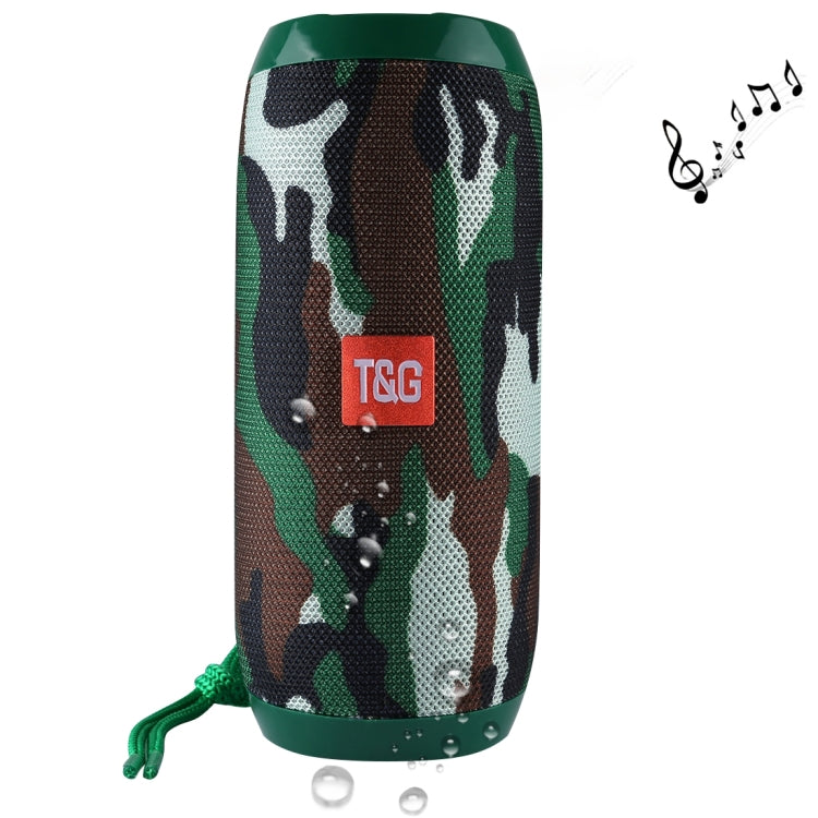 T&G TG117 Portable Bluetooth Stereo Speaker, with Built-in MIC, Support Hands-free Calls & TF Card & AUX IN & FM, Bluetooth Distance: 10m(Green) - Desktop Speaker by T&G | Online Shopping South Africa | PMC Jewellery | Buy Now Pay Later Mobicred