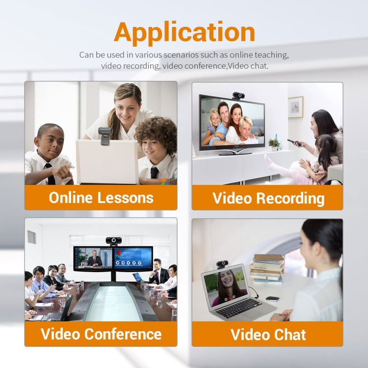 ESCAM PVR006 HD 1080P USB2.0 HD Webcam with Microphone for PC - free shipping - PMC Jewellery - Order now!