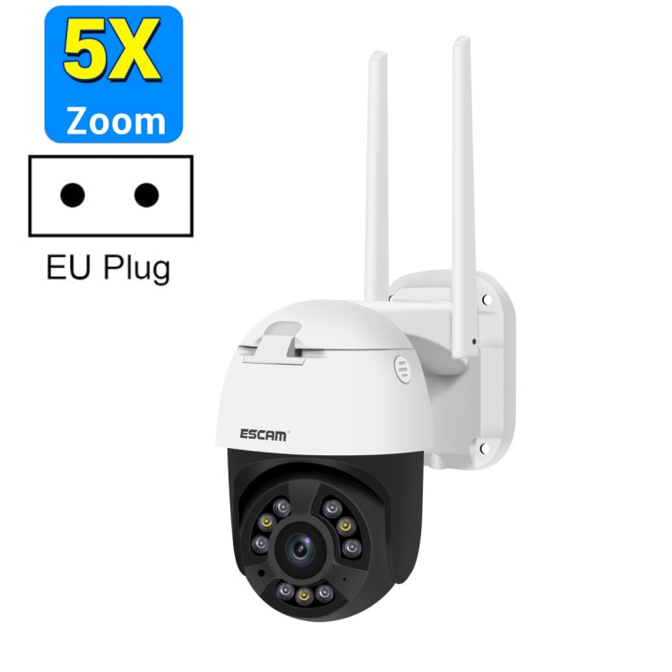 ESCAM QF558 5.0MP HD 5X Zoom Wireless IP Camera, Support Humanoid Detection, Night Vision, Two Way Audio, TF Card, EU Plug - Wireless Camera by ESCAM | Online Shopping South Africa | PMC Jewellery