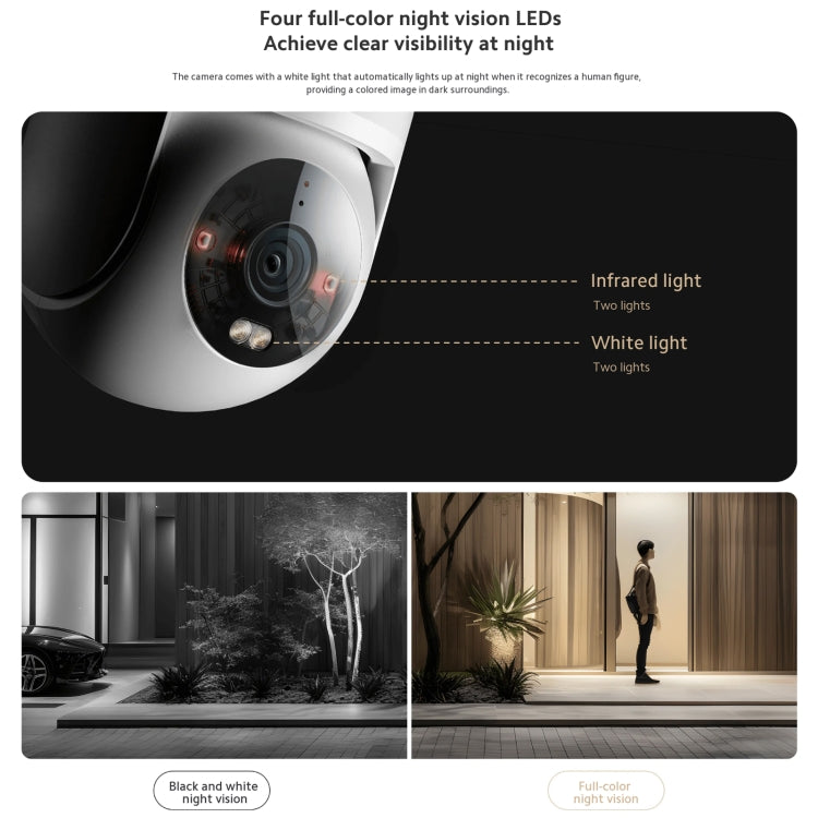 Original Xiaomi CW300 4MP Outdoor Camera IP66 Waterproof Full Color Night Vision WiFi Camera, US Plug - Wireless Camera by Xiaomi | Online Shopping South Africa | PMC TechLife | Buy Now Pay Later Mobicred