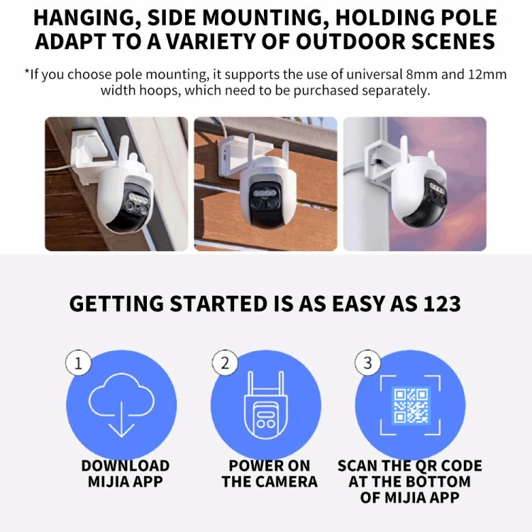 Original Xiaomi CW700S Outdoor Camera 4MP Full Color Night Vision WiFi Camera, US Plug - Wireless Camera by Xiaomi | Online Shopping South Africa | PMC TechLife | Buy Now Pay Later Mobicred