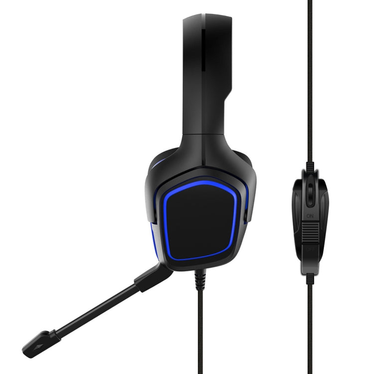 IPEGA PG-R006 Computer Games Wired Headset Noise Reduction Headphones with Mic for Sony PS4 / Nintendo Switch Lite / PC / Phones(Blue) - Multimedia Headset by ipega | Online Shopping South Africa | PMC Jewellery | Buy Now Pay Later Mobicred