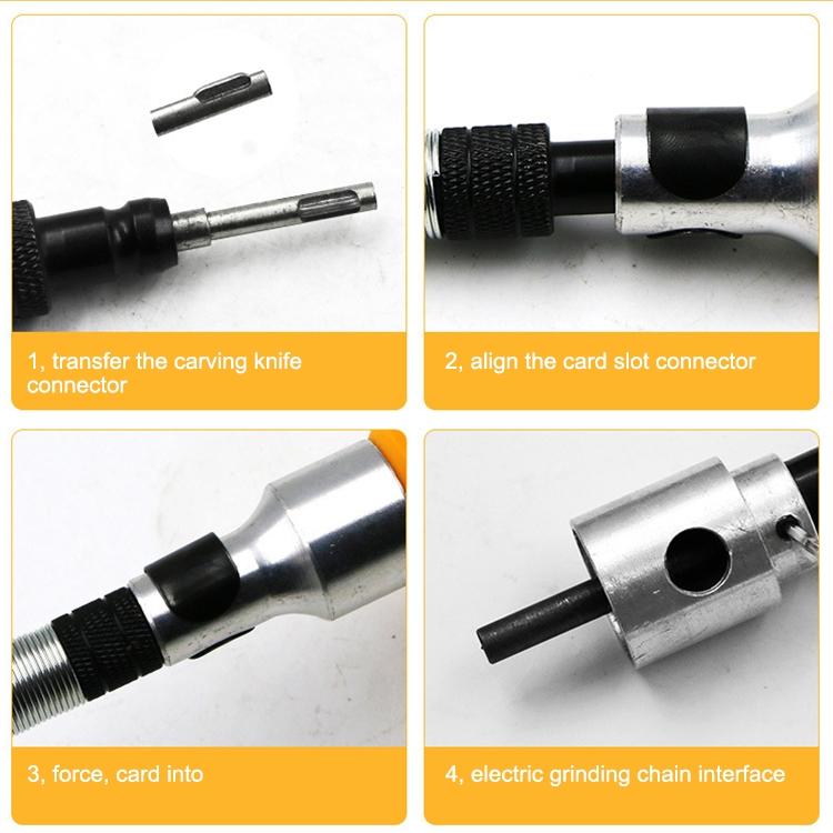 Electric Carving Knife Woodwork Tools Graver with Spanner & Flexible Shaft - Burin &Cutting Knife by PMC TechLife | Online Shopping South Africa | PMC TechLife | Buy Now Pay Later Mobicred