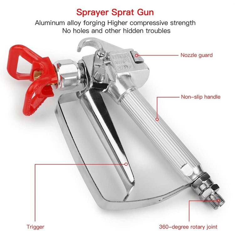 High Pressure Airless Sprayer Spray Gun & Nozzle Holder & Nozzle  Set , Paint Sprayer Sprayer Accessories (Red) - Others by PMC Jewellery | Online Shopping South Africa | PMC Jewellery