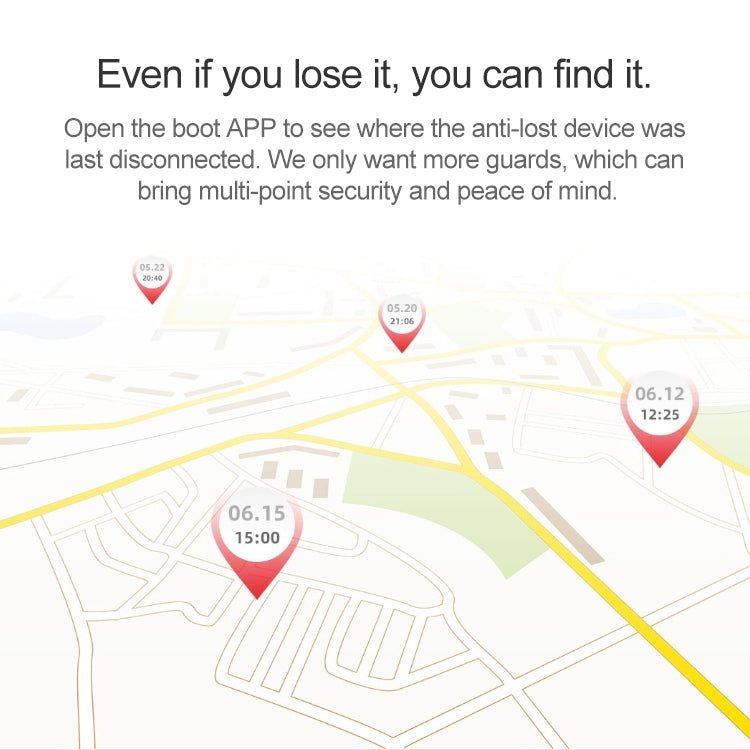 Original Xiaomi Youpin Ranres Intelligent Anti-lost Device Two-way Search Bluetooth Alarm Smart Positioning Finder, Distance: 15m(White) - Anti-lost Alarm by Xiaomi | Online Shopping South Africa | PMc TechLife | Buy Now Pay Later Mobicred