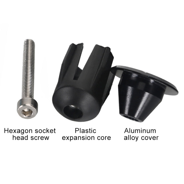 TOSEEK 1 Pair Mountain Bike Handlebar Grips Caps End Plug Aluminum Alloy Bicycle  Bar Ends Plug (Grey) - Bicycle Grips by TOSEEK | Online Shopping South Africa | PMC TechLife | Buy Now Pay Later Mobicred