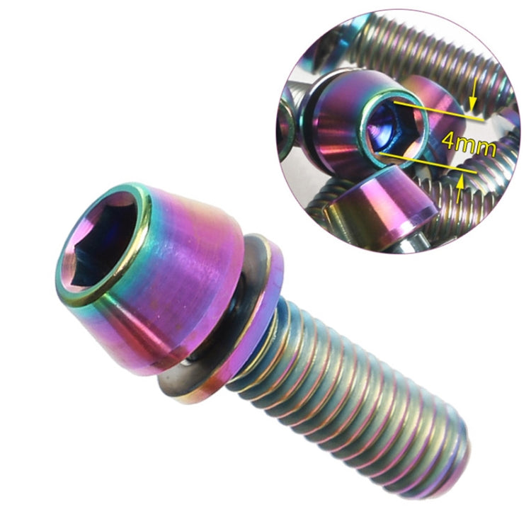 TOSEEK Bicycle Handlebar Stem Screw Titanium Alloy M5x16mm Mountain Bike  Fixed Gear Handlebar Stem Screw with Gasket (Colour) - Bicycle Grips by TOSEEK | Online Shopping South Africa | PMC TechLife | Buy Now Pay Later Mobicred